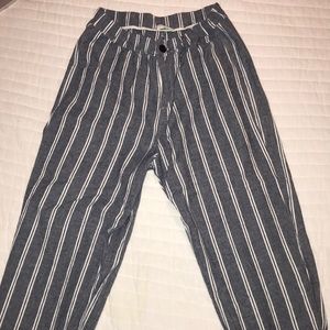 Brandy Melville John Galt striped pants.